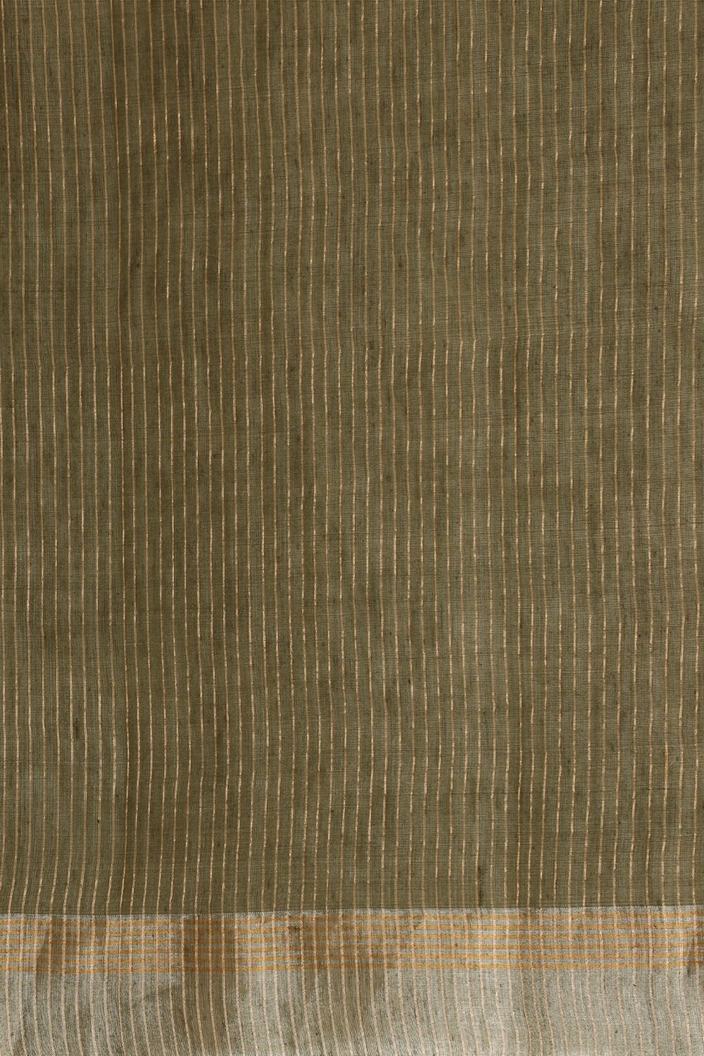 Green Woven Pure Silk Cotton Bengali Saree image number null
