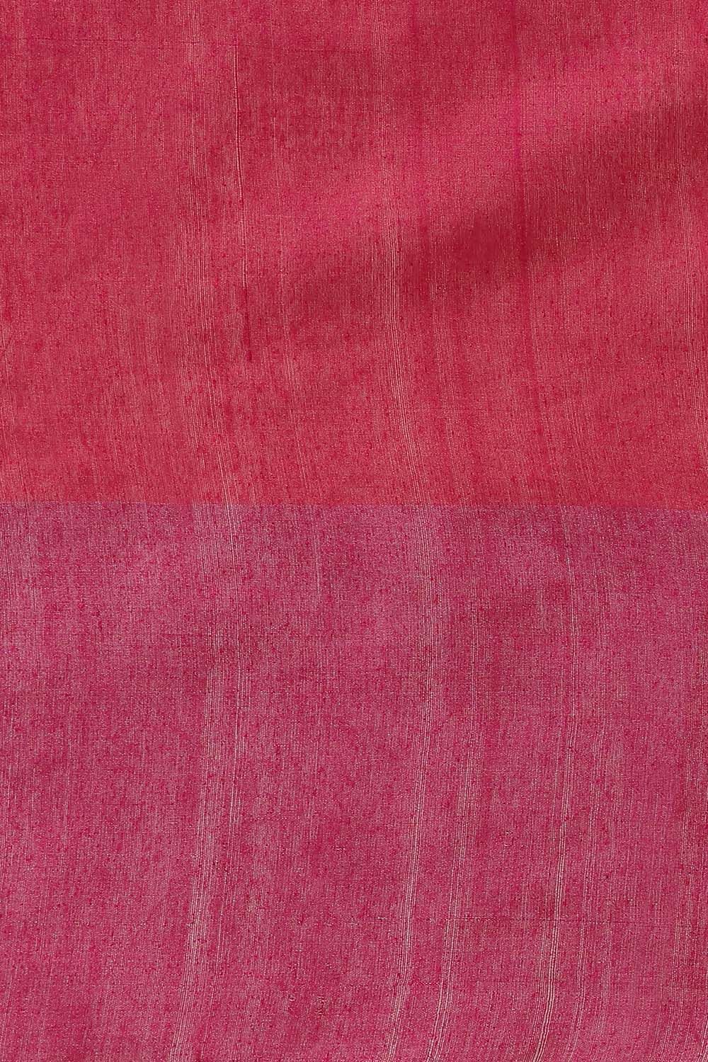 Dark Pink Pure Tissue Vanya Bengal Saree image number null