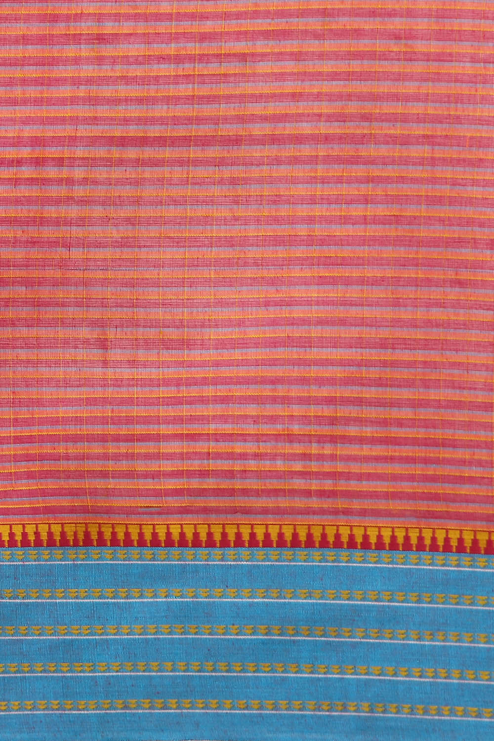 Red Pure Cotton Naranyanpet Saree image number null