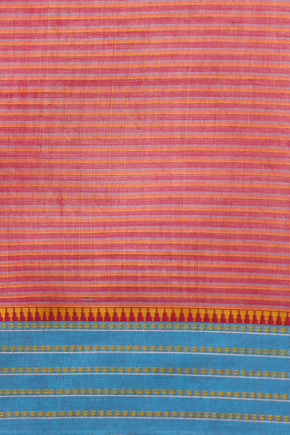 Red Pure Cotton Naranyanpet Saree image number null