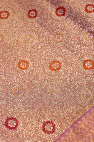 Pink Kanjivaram Tissue Silk Saree thumbnail image number null