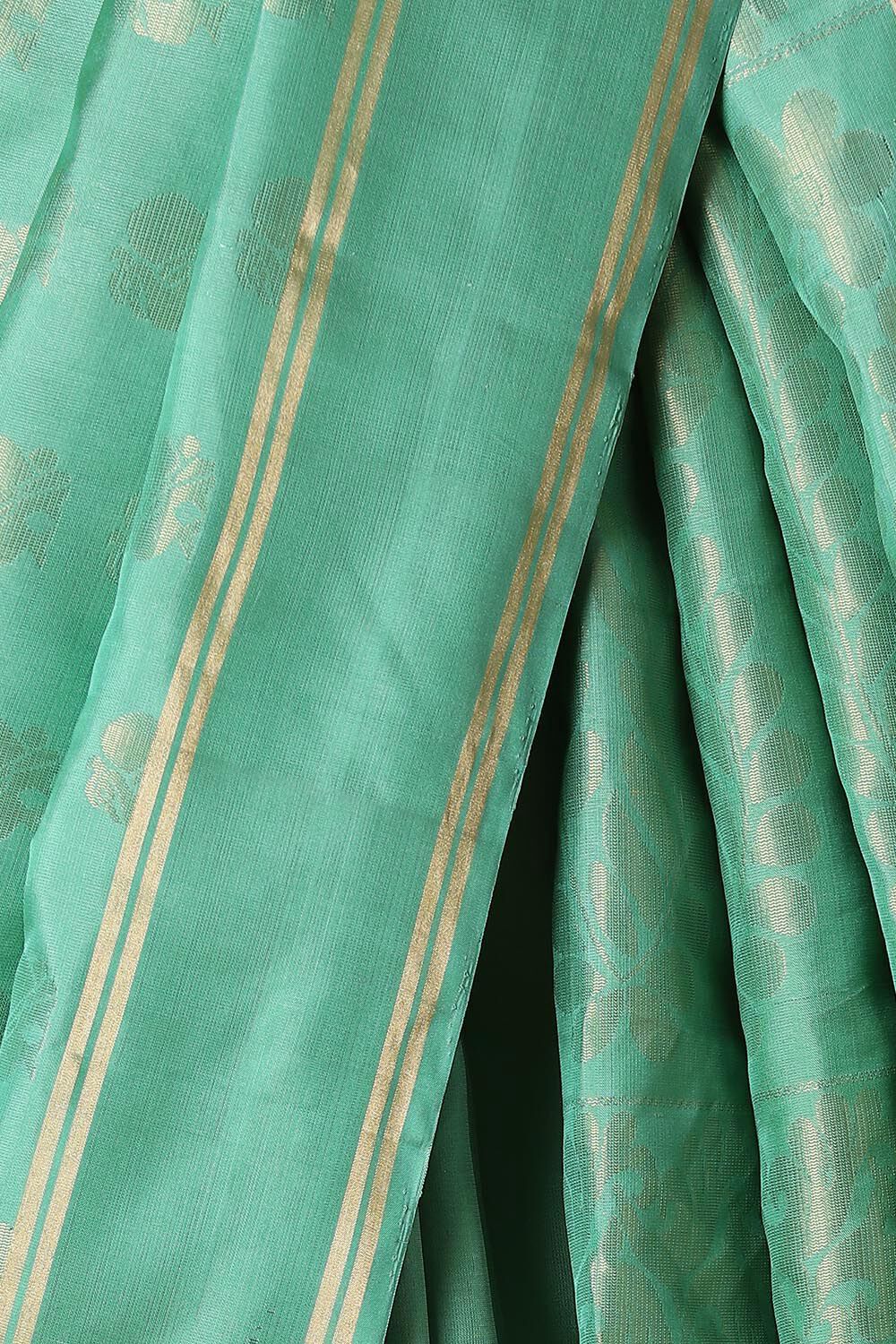Light Green Pure Silk South Saree image number null