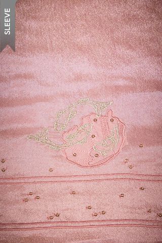 Pink Viscose Tissue Embroidered Unstitched Suit Set thumbnail image number null