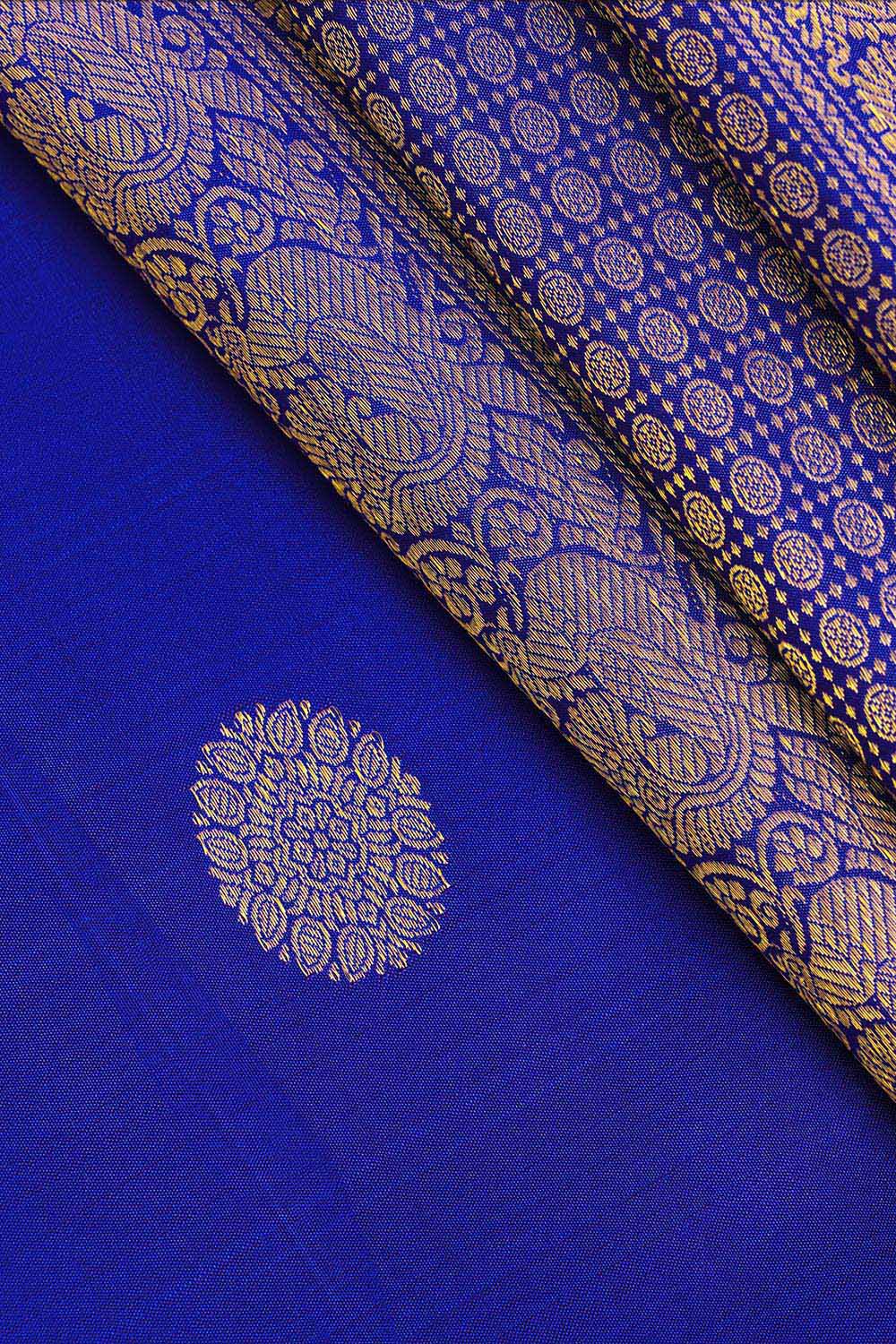Purple Pure Silk Woven Kanjivaram Saree image number null