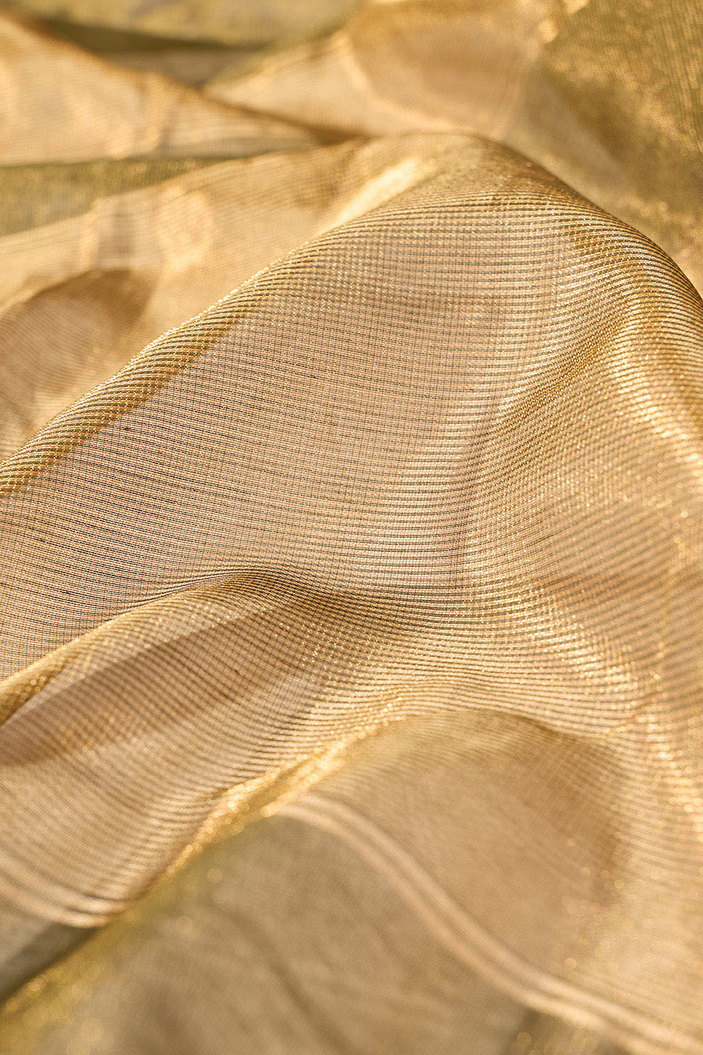 Green Woven Pure Tissue Cotton Maheshwari Saree image number null