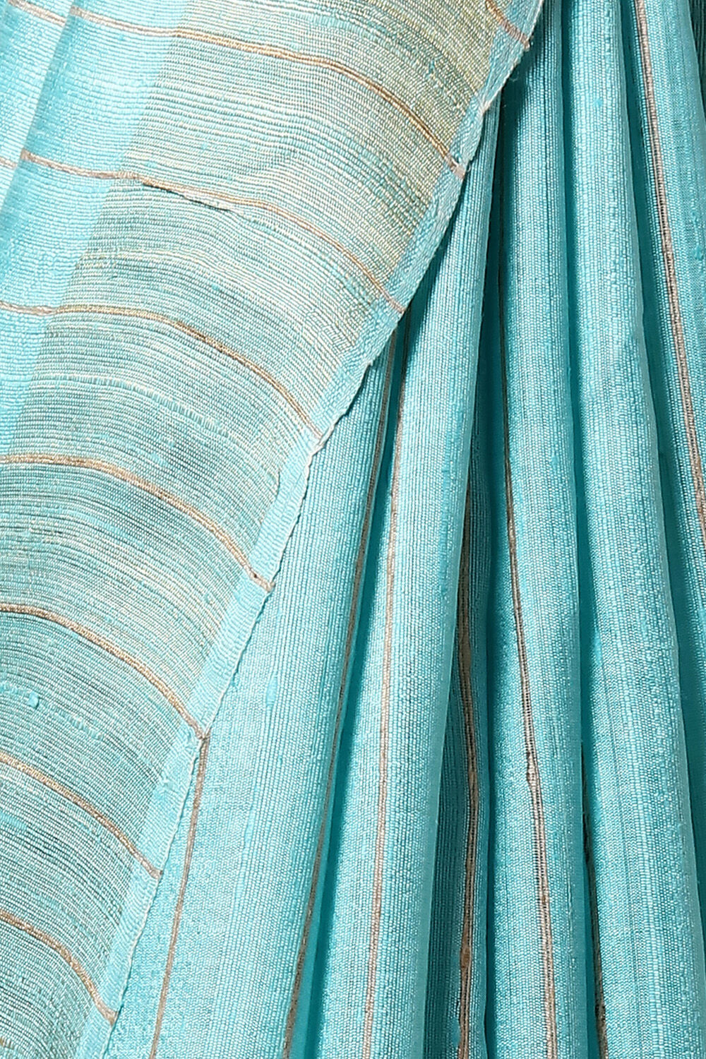 Light Blue Pure Khadi Silk Bhagalpuri Saree image number null
