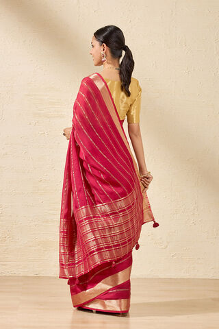 Red Contemporary Viscose Woven Saree thumbnail image number null