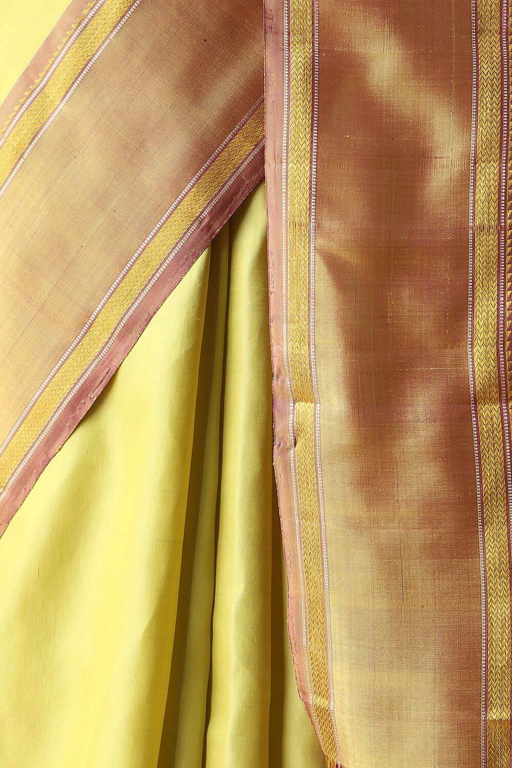 Light Green Pure Silk Kanjivaram Saree image number null