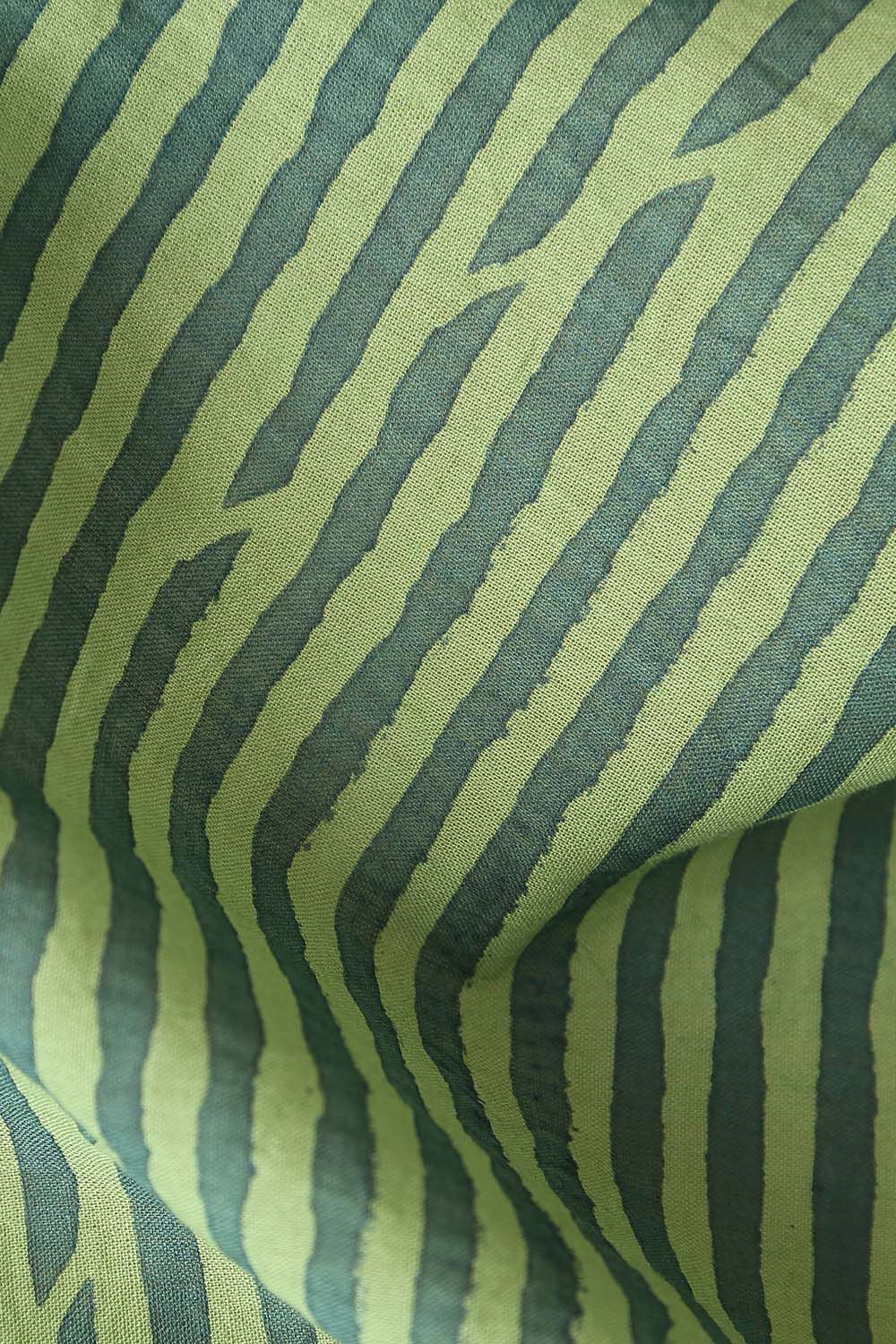 Light Green Cotton Printed Saree image number null