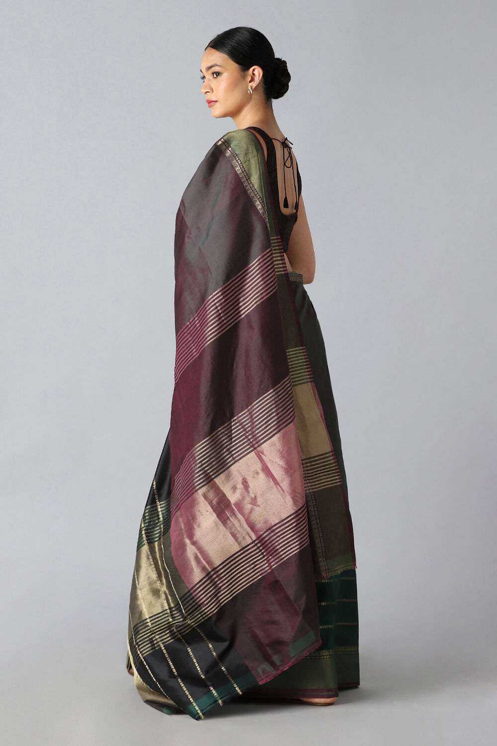 Green Pure Silk Extra Weft Saree image number null