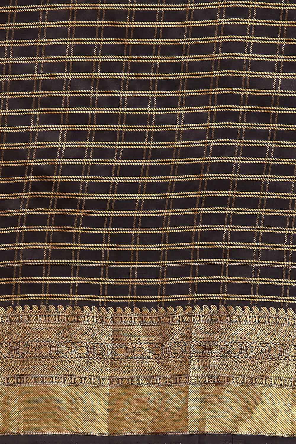 Violet Pure Silk Kanjivaram Saree image number null