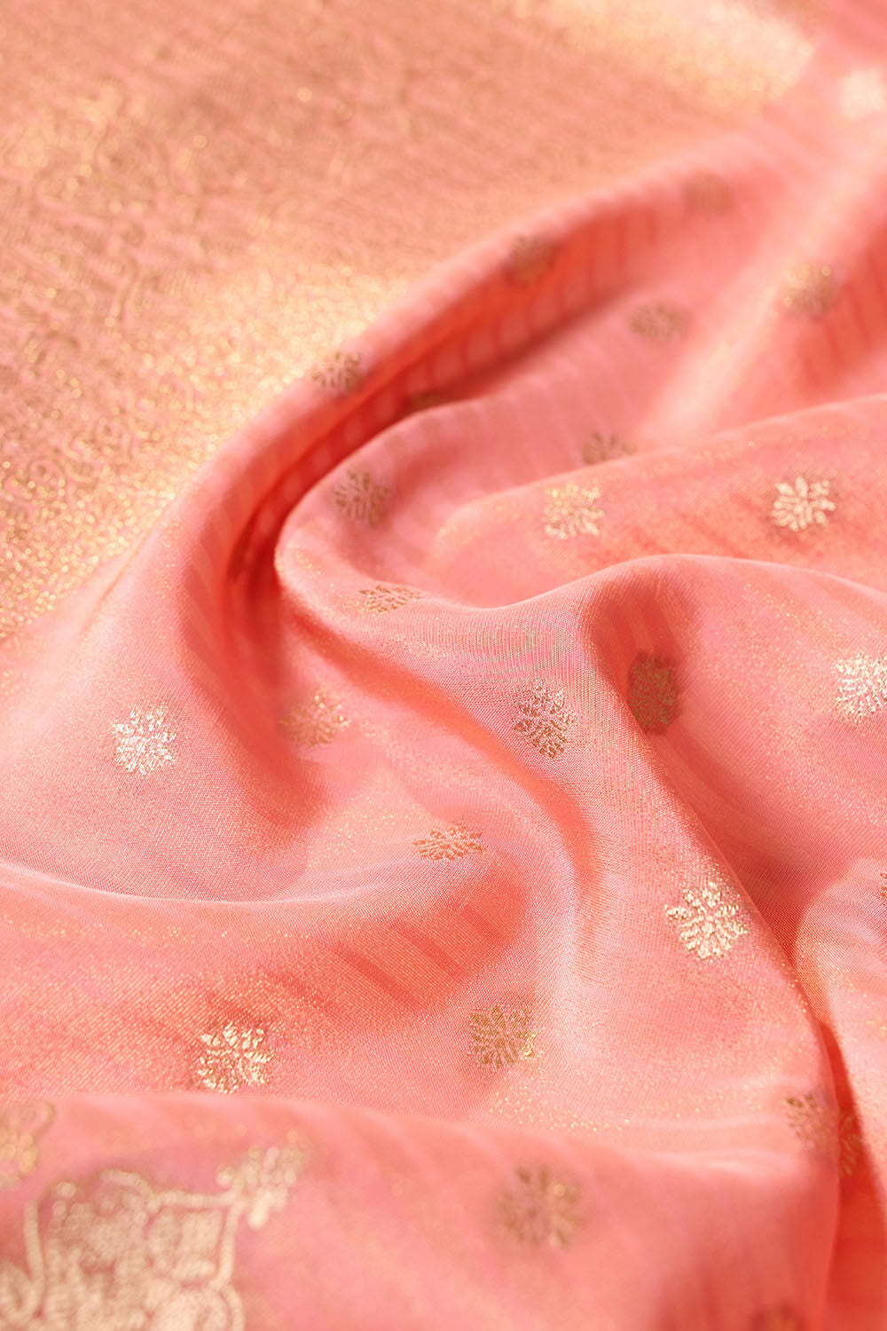 Pink   Woven Viscose Tissue Saree image number null
