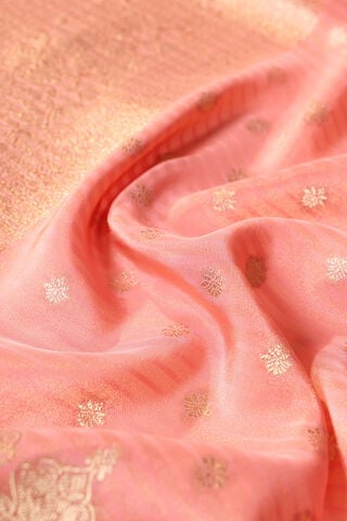Pink   Woven Viscose Tissue Saree thumbnail image number null