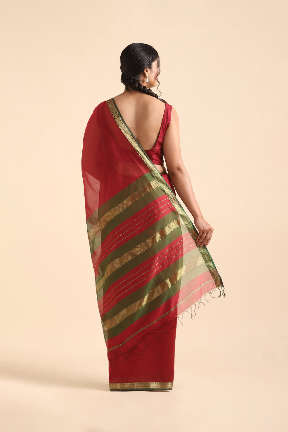 Dark Yellow Pure Silk Uppada Saree image number null