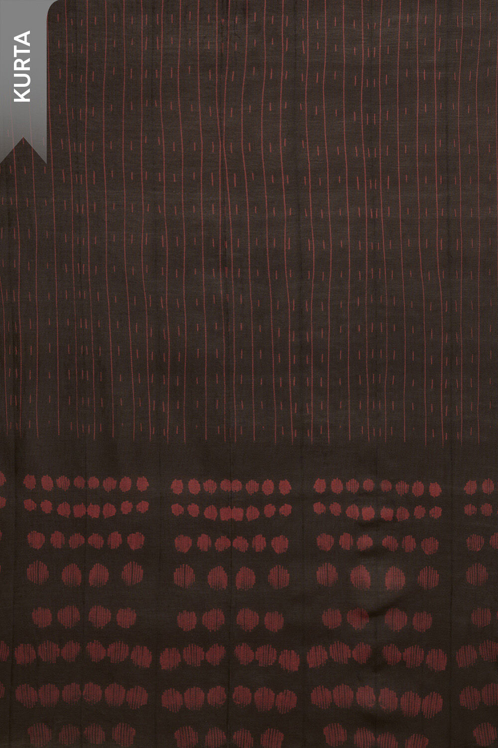 Brown Tie and Dye Shibori Pure Silk Cotton Unstitched Suit Set image number null