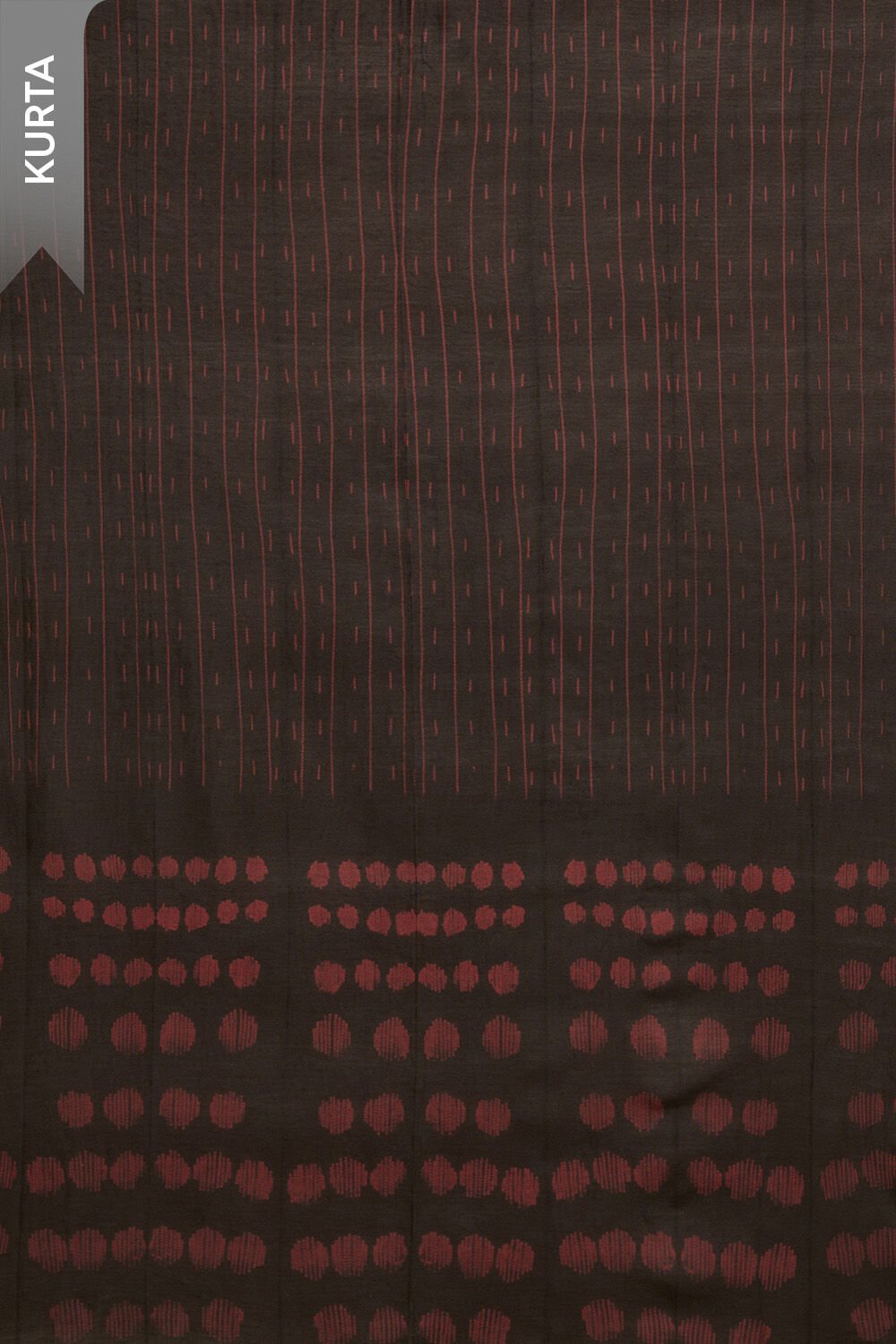 Brown Tie and Dye Shibori Pure Silk Cotton Unstitched Suit Set image number null