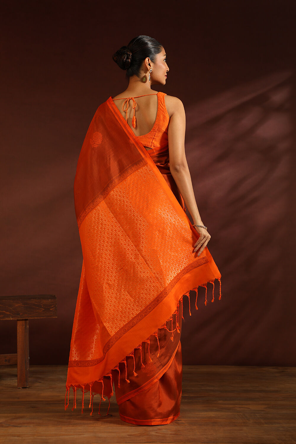 Red South Pure Silk Woven Saree image number null