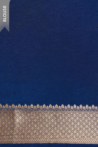 Blue Woven Pure Viscose Saree thumbnail image number null