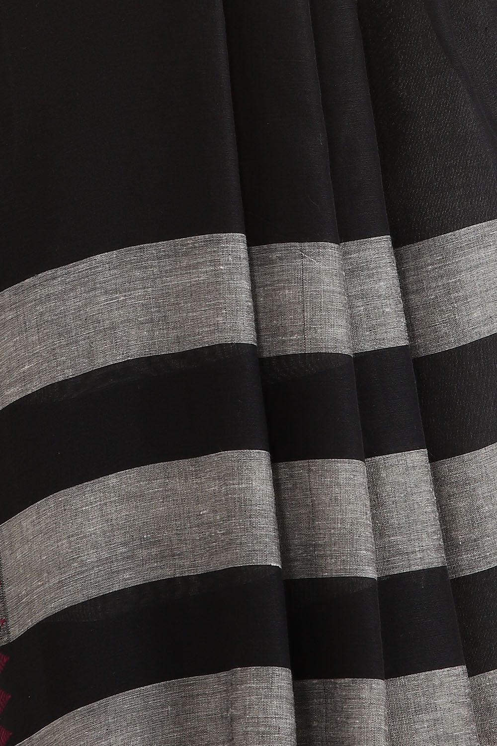 Grey Pure Cotton Bengal Saree image number null