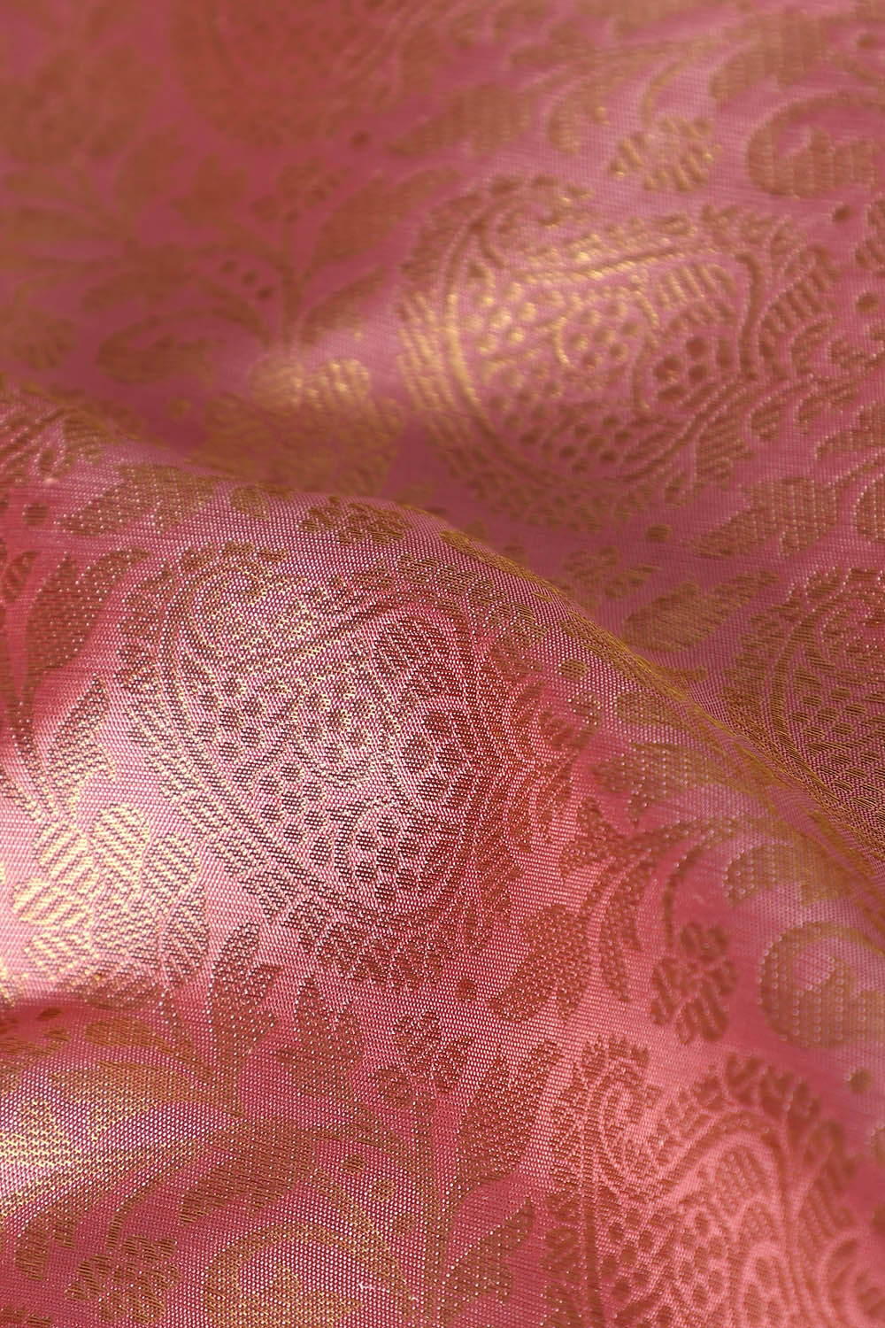 Light Pink Pure Silk Kanjivaram Saree image number null