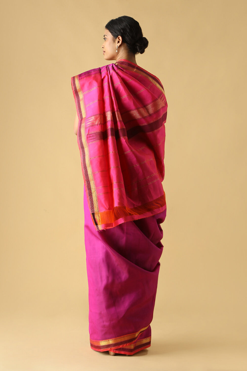 Pink Pure Silk Kanjivaram Saree image number null