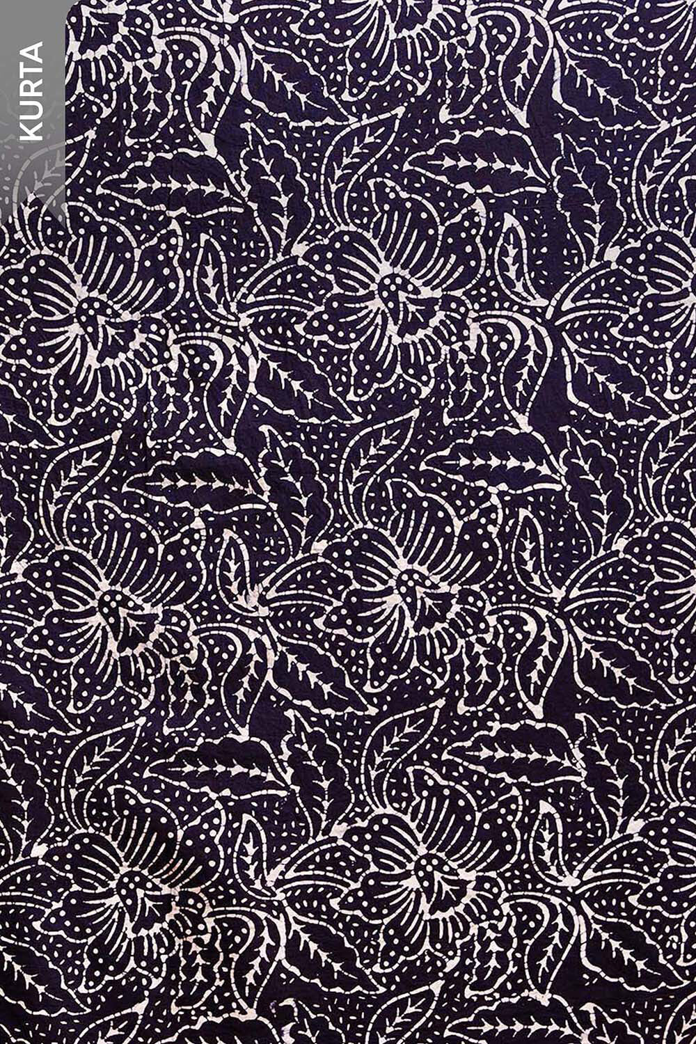 Blue Batik Pure Cotton Unstitched Suit Set image number null