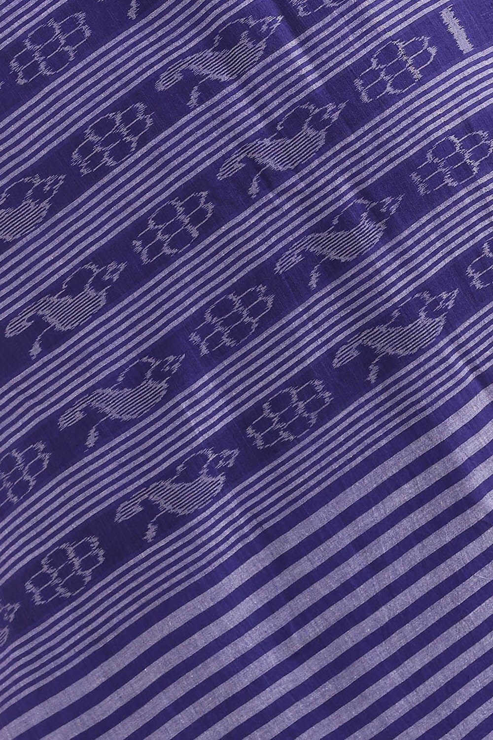 Blue Pure Cotton Odissa Ikat Saree image number null