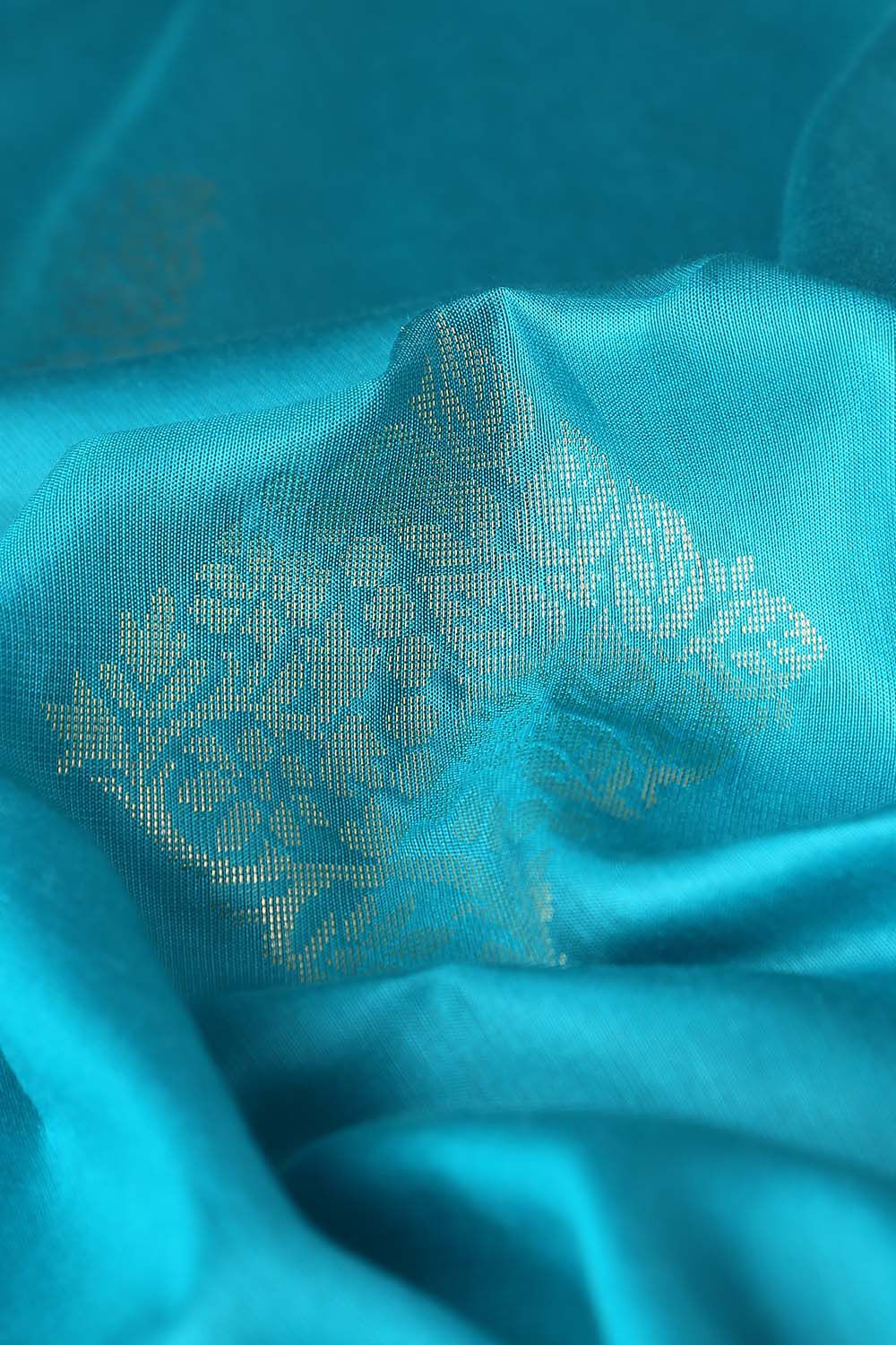 Light Blue Pure Silk Tencel South Saree image number null