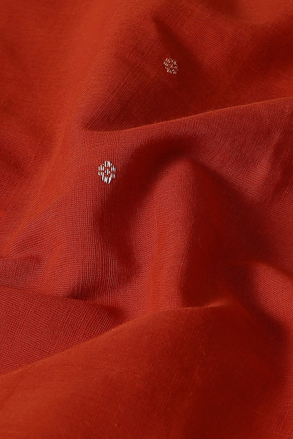 Dark Pure Orange Cotton Sambalpuri Ikat image number null
