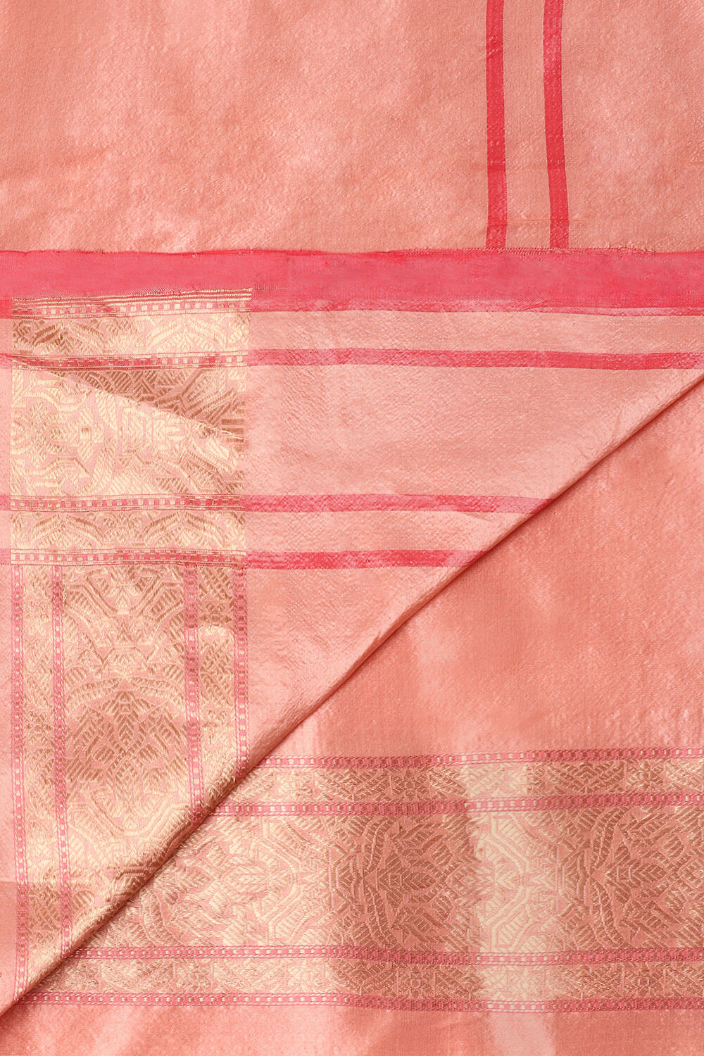 Light Orange Pure Silk Banarasi Brocade Saree image number null
