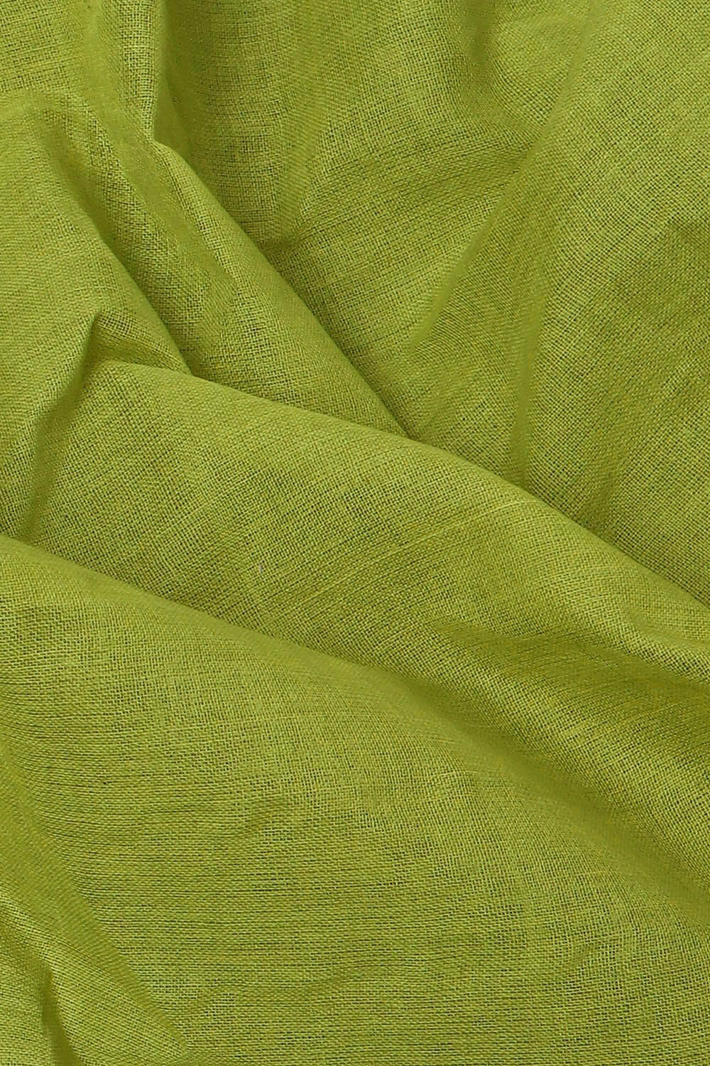 Light Pure Green Cotton Bengal Saree image number null