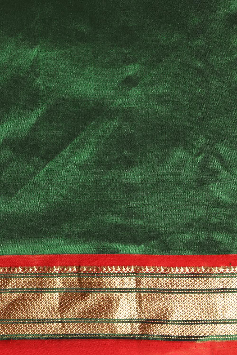 Green Pure Silk Paithani Saree image number null