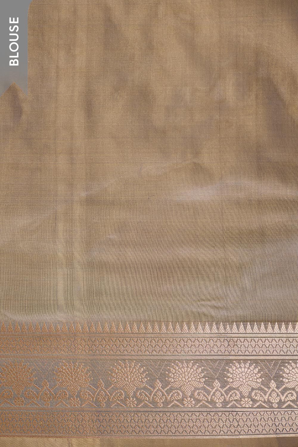 Beige Banarasi Inspired Design Silk Viscose Kadwa Saree image number null