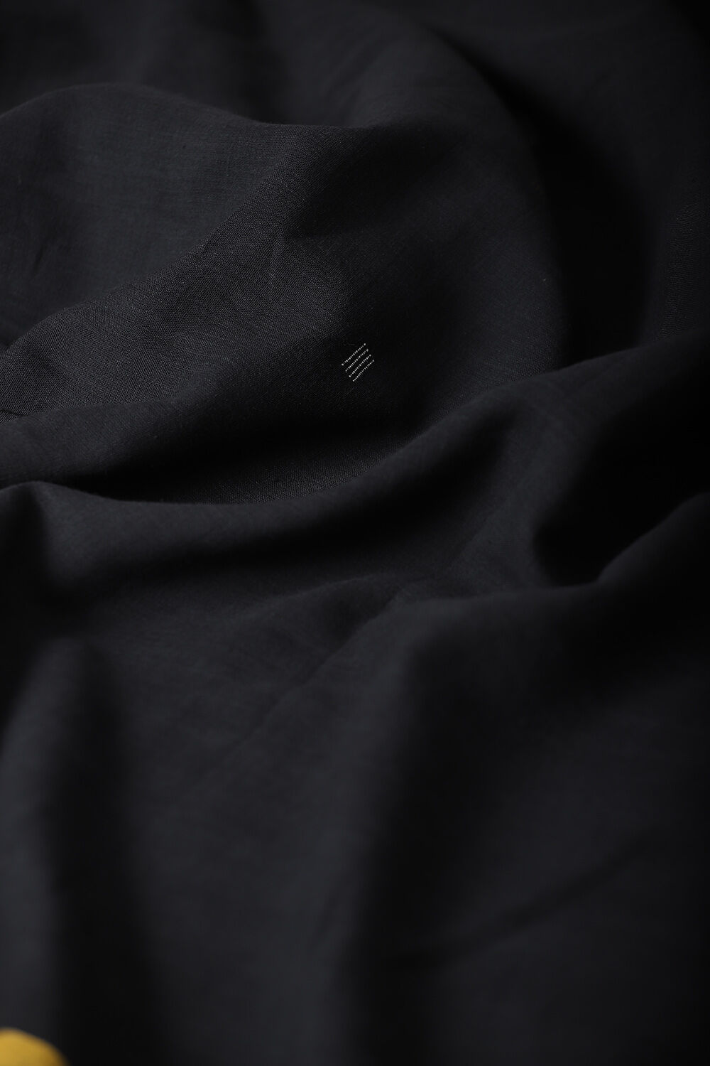 Black Pure Khadi Cotton Jamdani Saree image number null