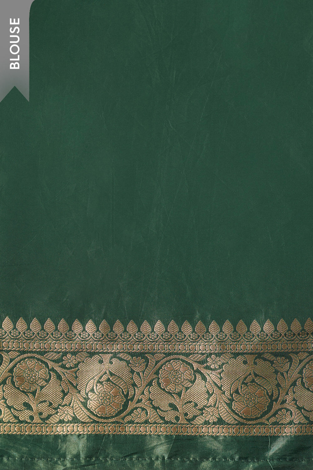 Dark Green Woven Design Viscose Saree image number null