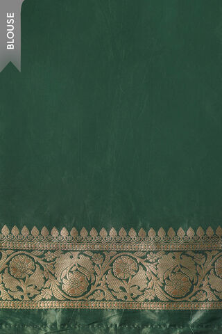 Dark Green Woven Design Viscose Saree thumbnail image number null