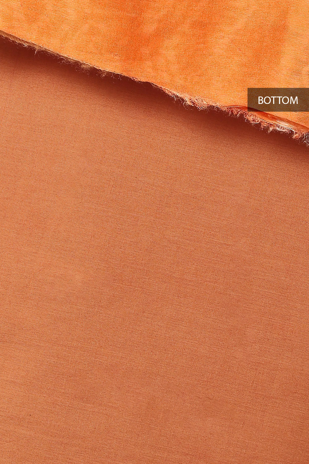 Orange Silk Cotton Bagru Printed Unstitched Suit Set image number null