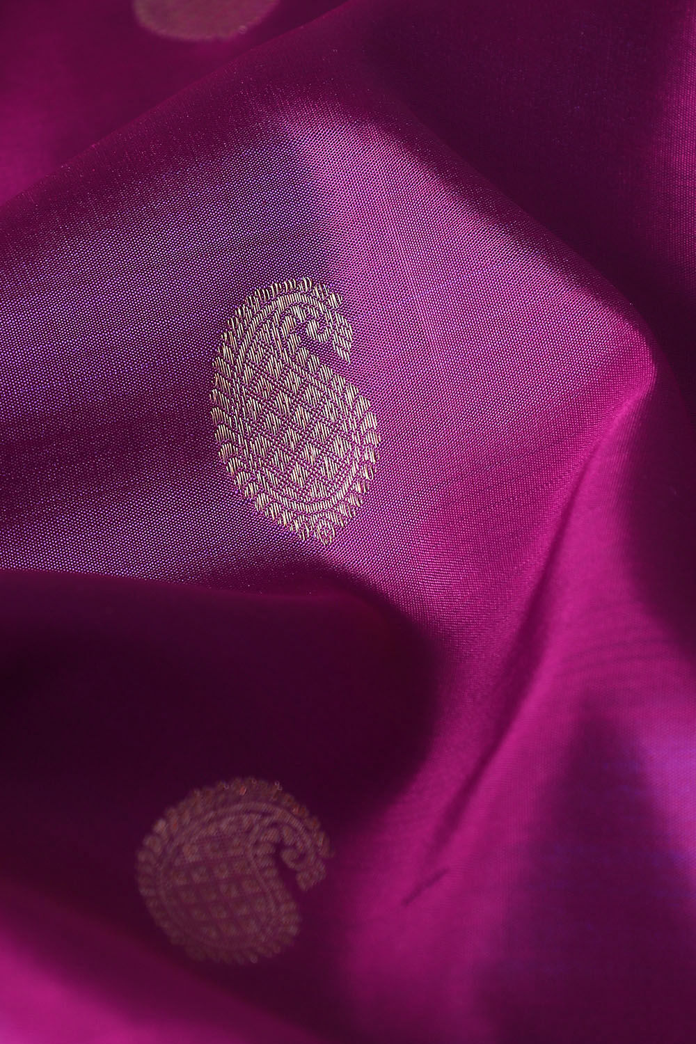 Purple Pure Silk Kanjivaram Saree image number null