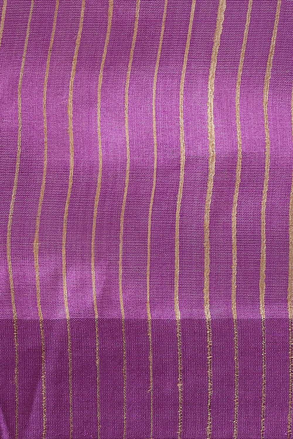 Purple Pure Silk Viscose Bhagalpuri Saree image number null