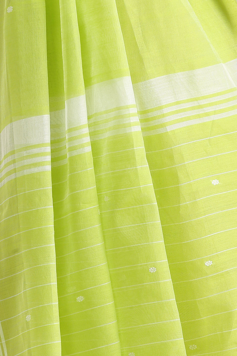 Light Green Pure Silk Cotton Chanderi Saree image number null