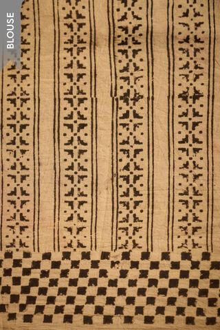 Black Printed Kalamkari Machilipatnam Pure Cotton Saree thumbnail image number null