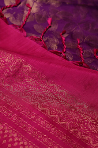 Violet South Silk Saree thumbnail image number null