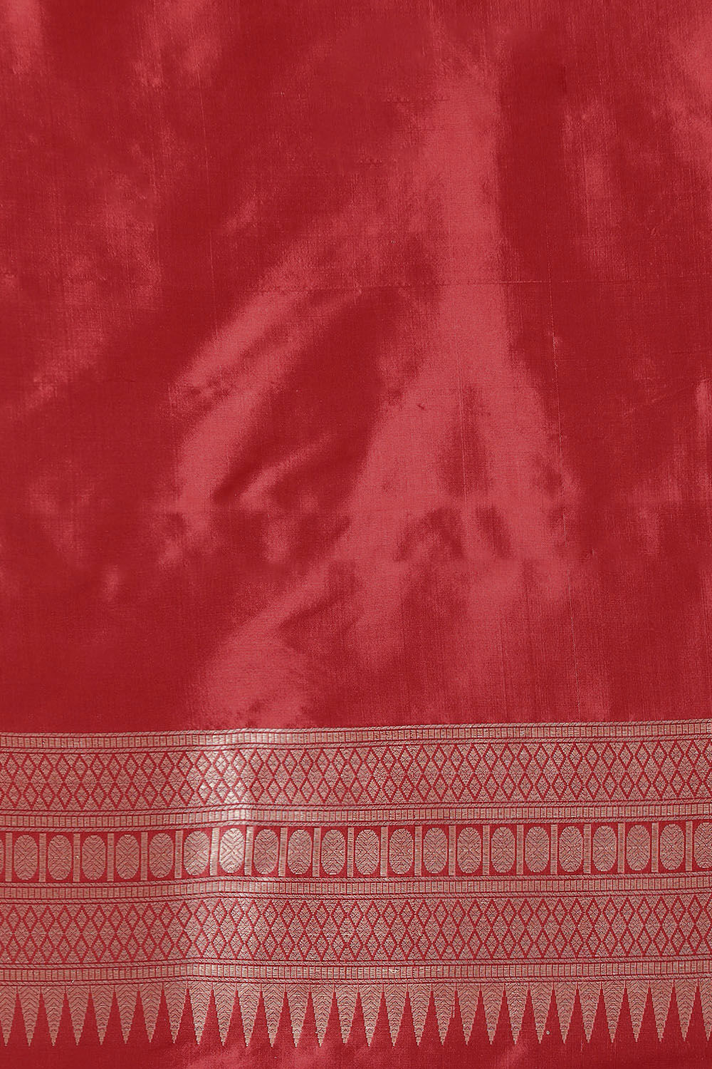 Red Pure Silk Banarasi Brocade Saree image number null