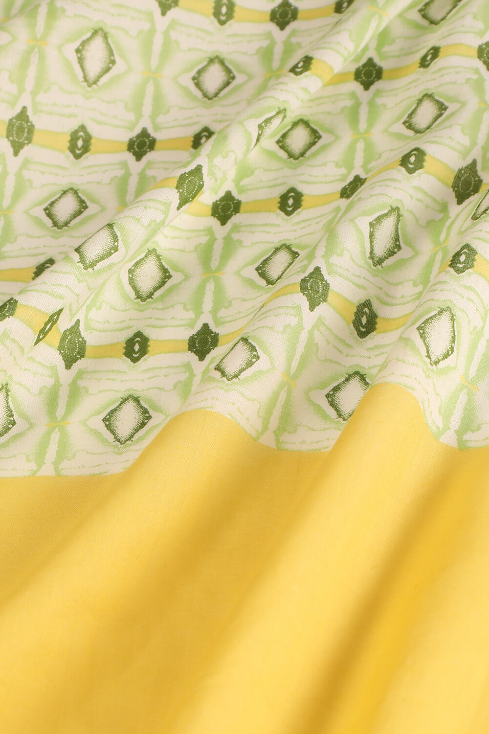 Light Green Pure Cotton Mulmul Screen Printed Saree image number null