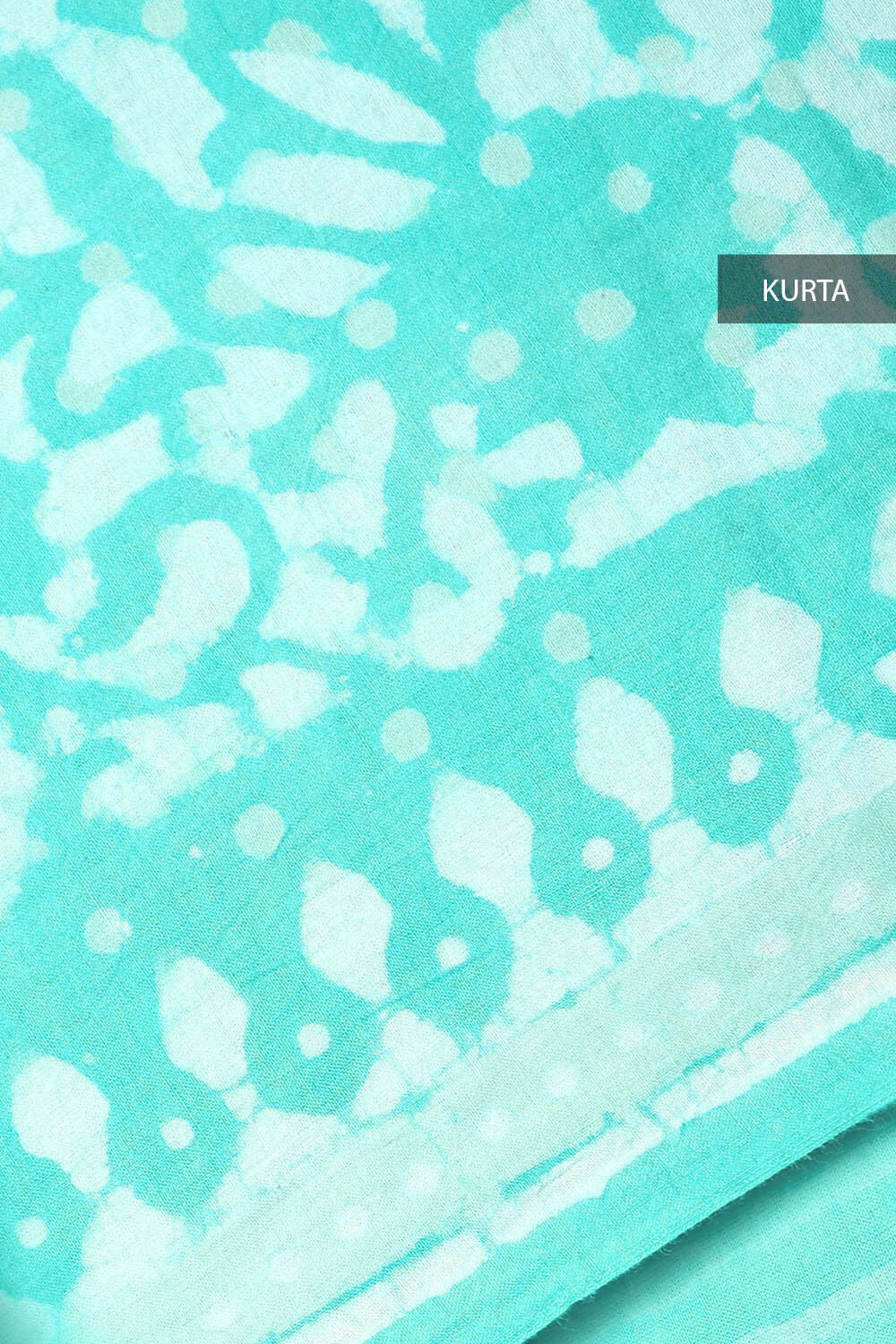 Light Blue Block Printed Cotton Suit image number null