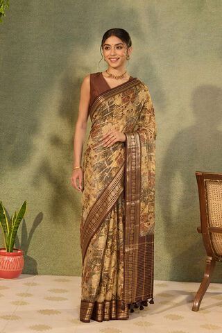 Multi Printed Pure Viscose Saree thumbnail image number null