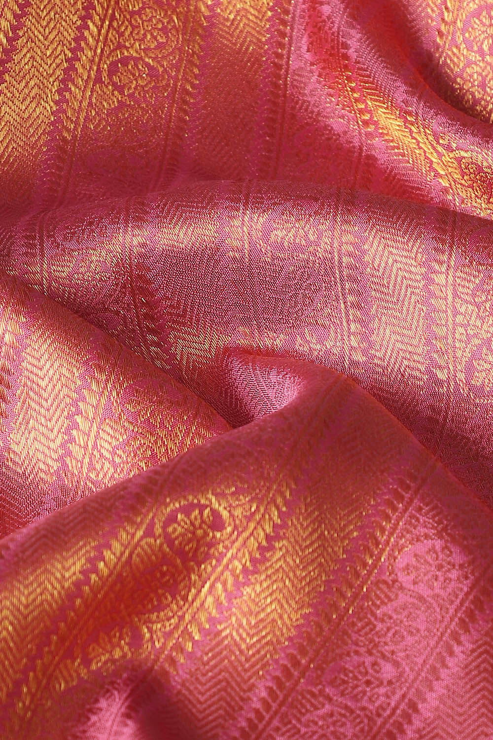 Light Pink Pure Silk Kanjivaram Saree image number null
