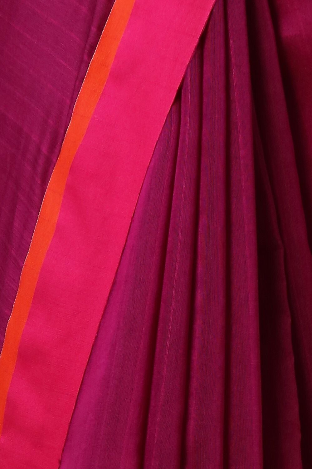 Violet Handwoven Bengal Pure Silk Cotton Saree image number null
