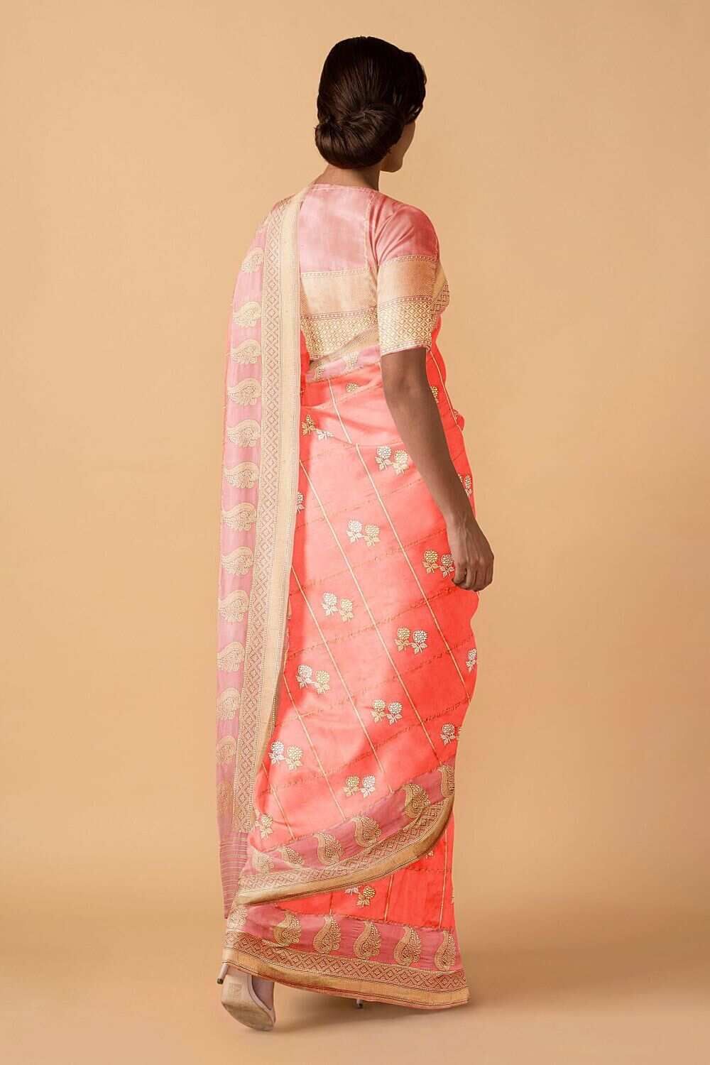 Light Pink Pure Banarasi Silk Sarees image number null
