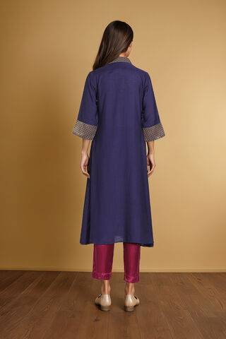 Blue Viscose Sequin Kurta thumbnail image number null